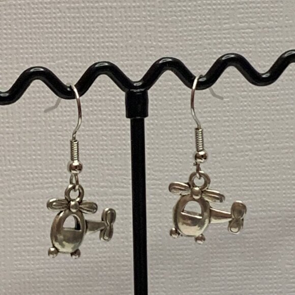 Helicopter Earring, Copter Earring, Gift Idea, Silly Earring, Funny Earrings - Picture 6 of 6